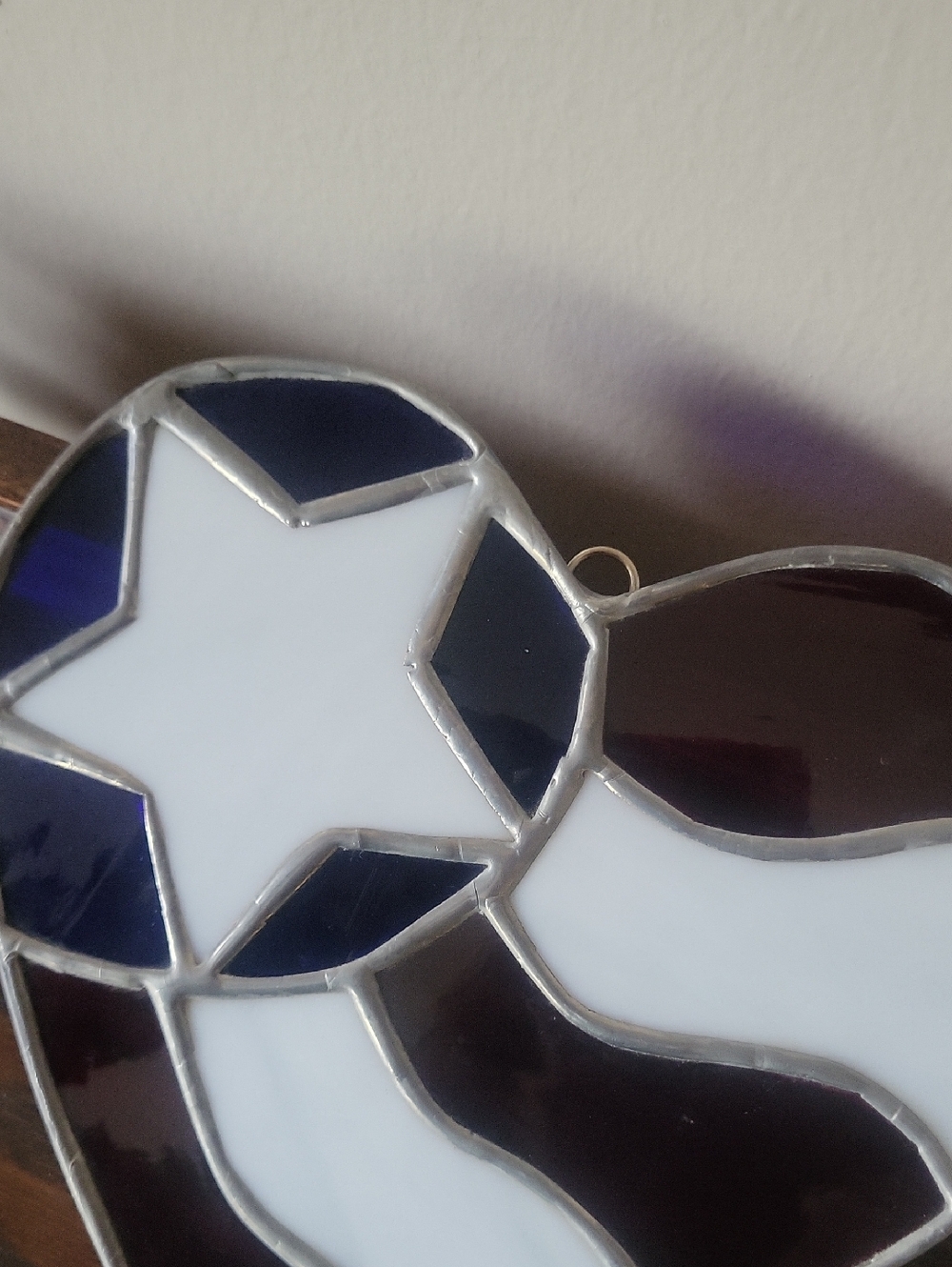 Red, White & Blue Stained Glass Suncatcher - Picture 2 of 4
